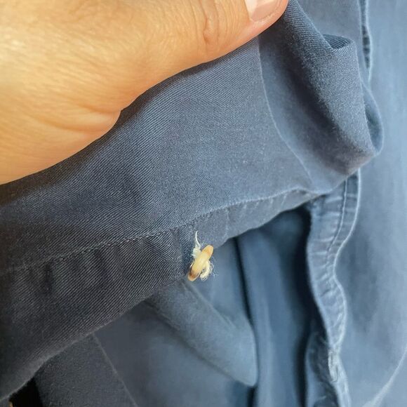 5 for $25🔥Canyon Ridge Navy Button Front Shirt 3XL Tall - Picture 4 of 10